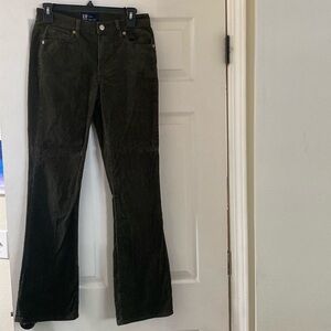 Gap Corduroy Dark Green Bootcoot Pants.